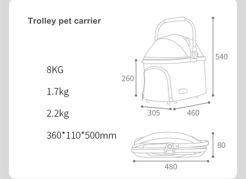 trolley pet carrier